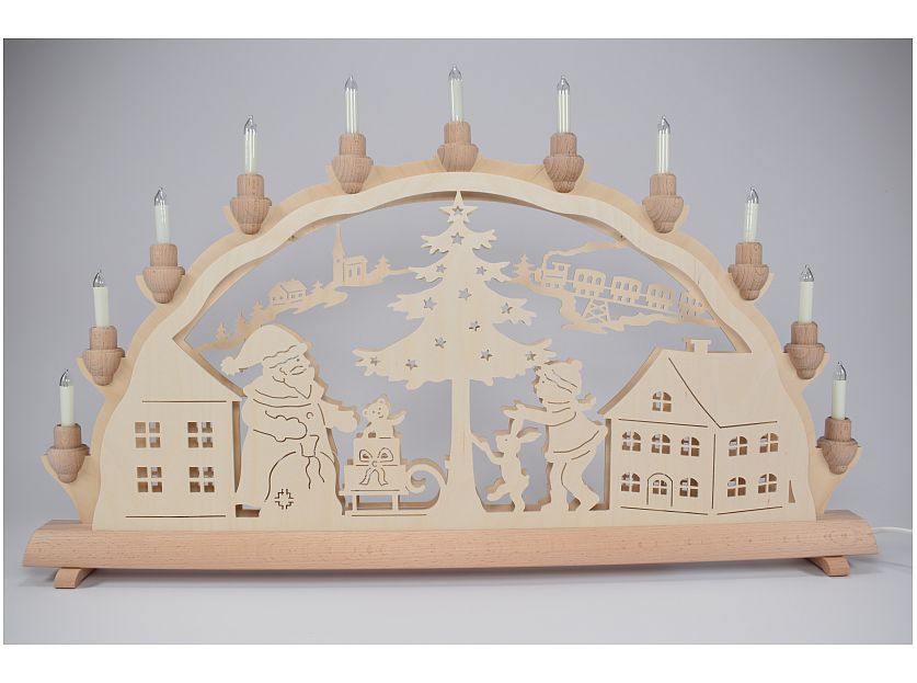 Schlick & Tuerk - Santa Claus motif -dwarf candle arch