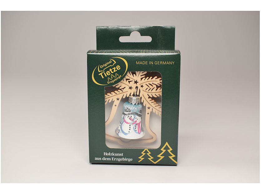 Tietze - Tree ornament bell snowman couple, hand-painted