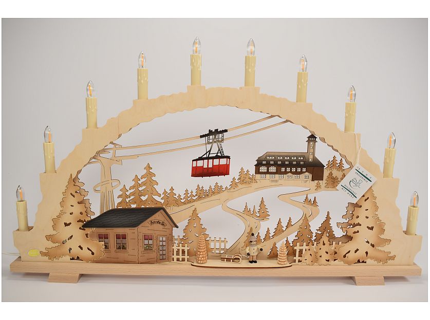 Tietze - Candle arch Fichtelberg, pre-lighting, LED and airbrush
