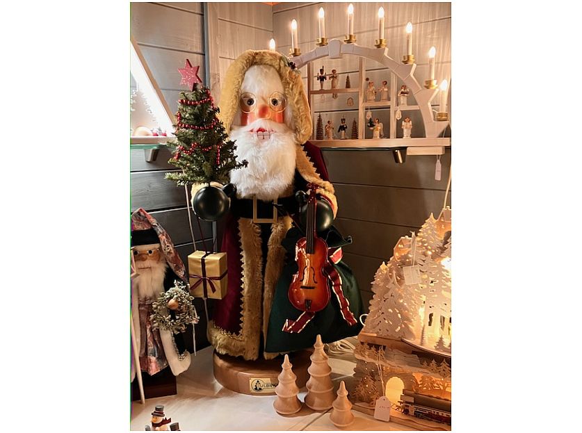 Ulbricht - XL Nutcracker Father Christmas dark red 100cm, limited edition 600 pieces, hand signed, pick up only