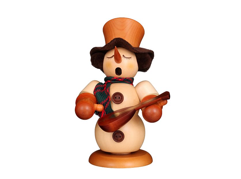 Ulbricht - Smoking man snowman with lute nature (Novelty 2023) (with video)
