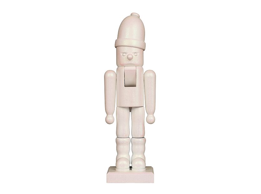 Ulbricht - Nussknacker Glimmer Weihnachtsmann weiß