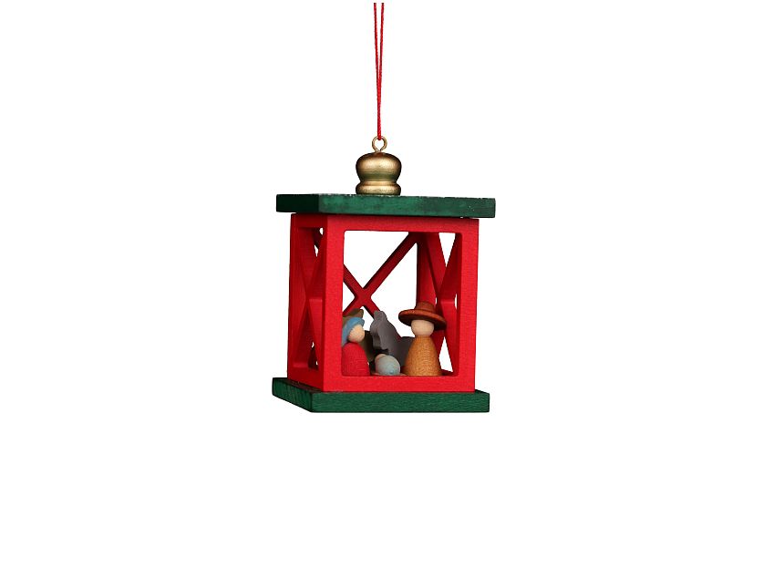 Ulbricht - Baumbehang Weihnachtslaterne mit Krippe