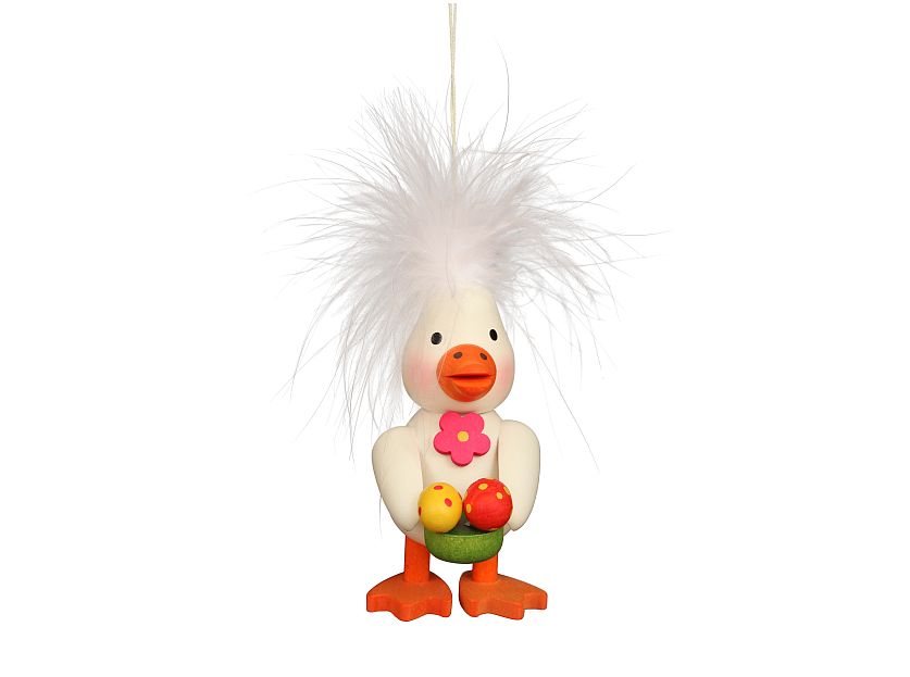 Ulbricht - Tree Ornament Feather Duckling with Egg Nest