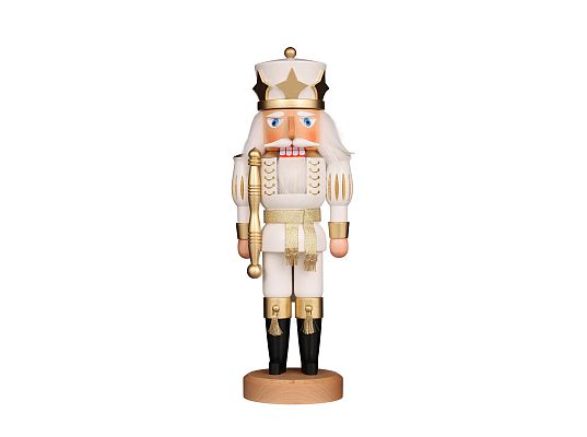 Ulbricht - Nutcracker Prince White/Gold Glazed (with video)