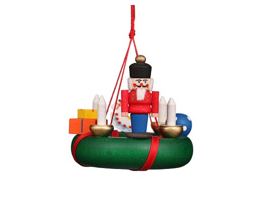 Ulbricht - Wreath With Nutcracker Ornament