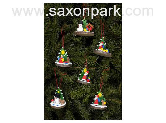 Ulbricht - Christmas Tree Slice Assorted Ornament