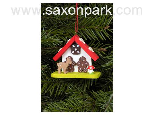 Ulbricht - Gingerbreadhouse with Fawn Ornament