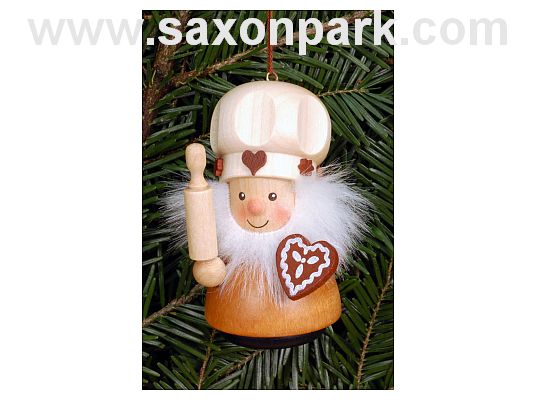 Ulbricht - Wobble Figure Gingerbread Baker Natural Ornament