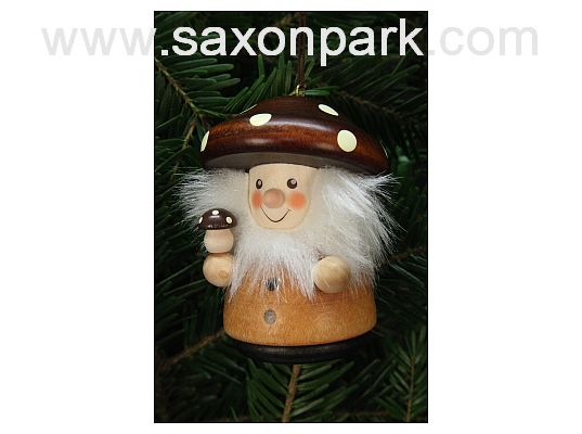 Ulbricht - Mushroom Man Natural Ornament