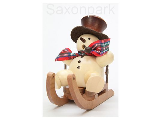 Ulbricht - smoker Snowman On Sledge Natural !!Discontinued item