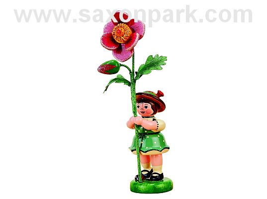 Hubrig - flower child girl with wild rose