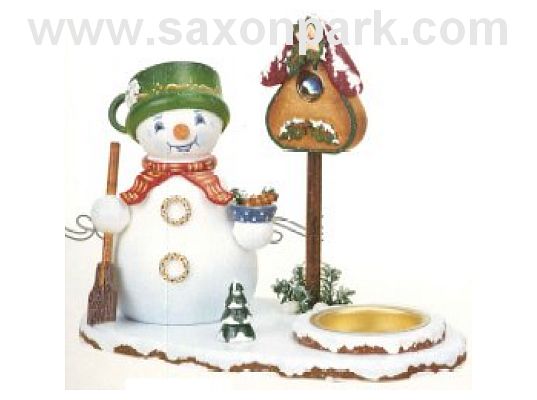 Hubrig - Incense smokers "snow man with tealight"