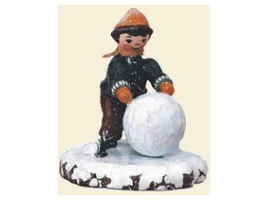 Hubrig - Winterkinder Junge mit Schneekugel