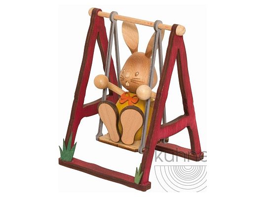 Kuhnert - Stupsi Hase auf Schaukel