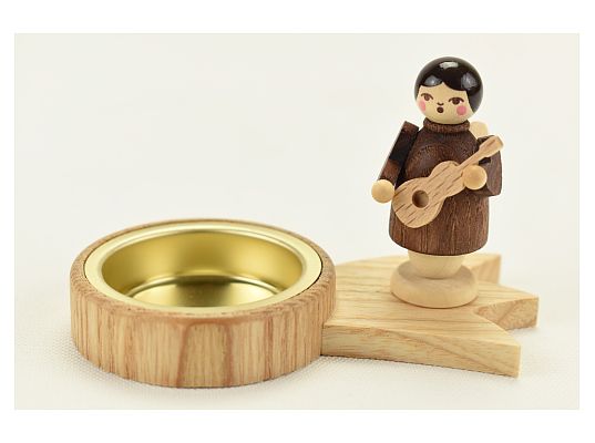 Unger - candleholder for tea light - angel with guitar