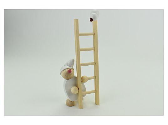 Naeumanns - Dwarf with ladder and bird white