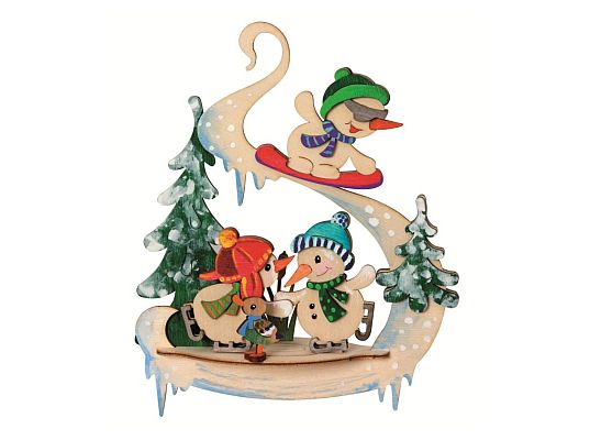 Kuhnert - Bastelset Fensterbild Schneemann 3D