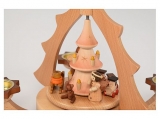 Zeidler - Pyramid with Santa Claus, angels and train for tealights (with video)