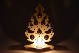 Weigla - Tealight holder Christmas tree with red balls