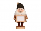 Ulbricht - Smoker dwarf with picture frame, to personalize with a picture of your loved ones