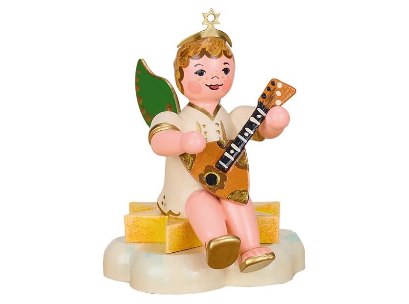 Hubrig - angel boy with balalaika - sitting