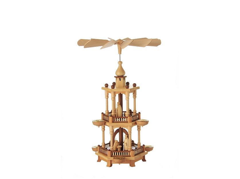 Schalling - Pyramid with nativity, 2tier
