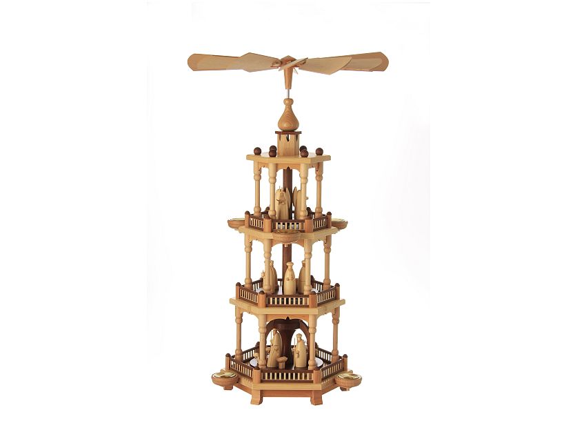 Schalling - Pyramid with nativity, 3tier