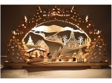 Tietze - LED candle arch BBQ hut snowy