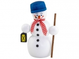 Seiffen Volkskunst - smoker snowman hiker