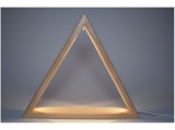 Beleuchtetes Dreieck natur 35cm