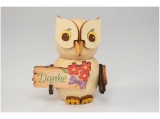 Kuhnert - Mini owl with Thank you sign