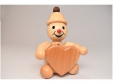 Wagner - Snowman Junior sitting with heart