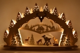 Weigla - Candle Arch LED 15 flames deer in the forest