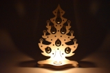 Weigla - Tealight holder Christmas tree with golden balls