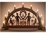 Candle arch Schneeberg antique copper nickel, from the Erzgebirge