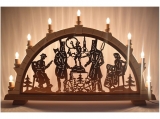 Candle arch Freiberg antique cupronickel, from the Ore Mountains