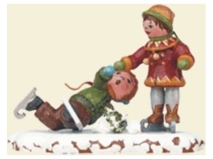 Hubrig - Winterkinder Schlittschuhläufer