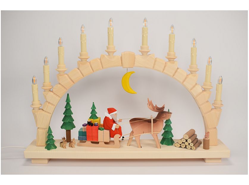 Bettina Franke - Candle arch Father Christmas in the forest