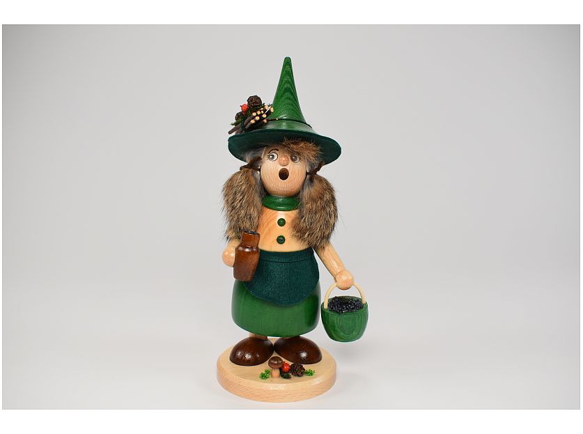 DWU - Wichtel Rauchmann Blaubeersammlerin grn