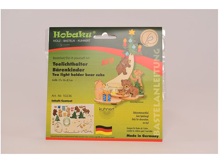 Kuhnert - Handicraft set tea light holder bears