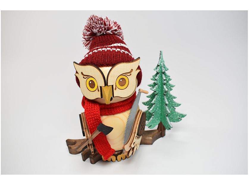 Kuhnert - Smoke figure owl forest worker (with video)