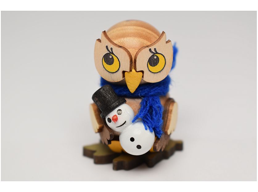 Kuhnert - Eulenkind mit Schneemann