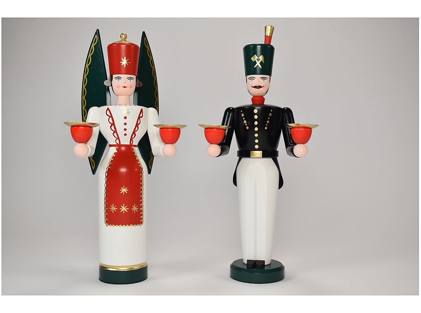 Schalling - Lichterengel und Lichterbergmann farbig