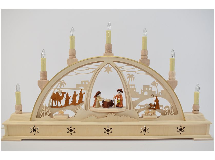 Seidel - Candle arch birth of Christ LED