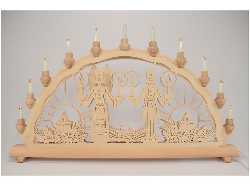 Schlick & Tuerk - Candle arch angel and miner double LED