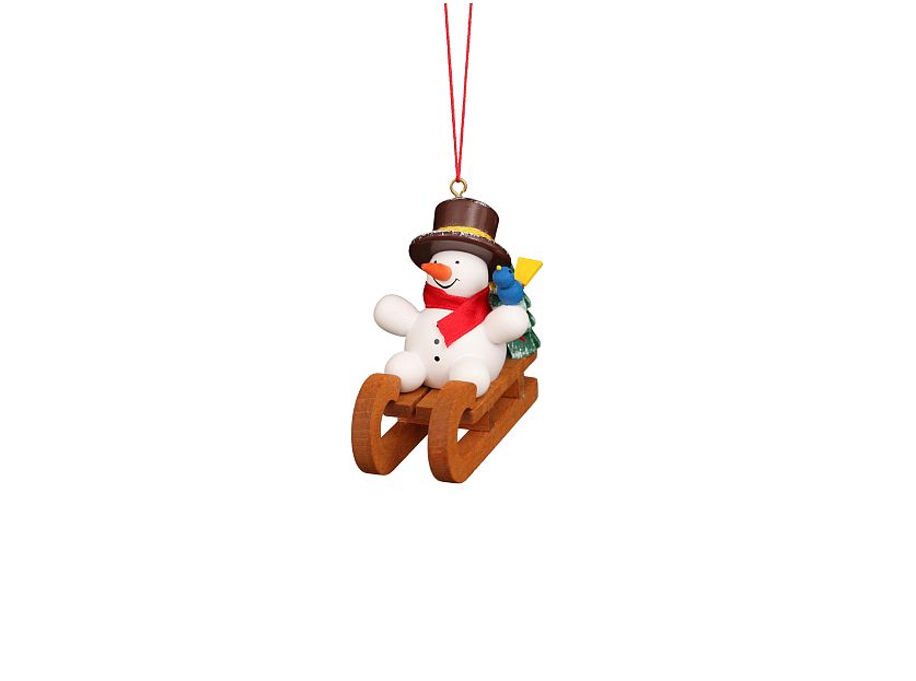 Ulbricht - tree hanging snowman on sleigh (Novelty 2023 - coming soon)