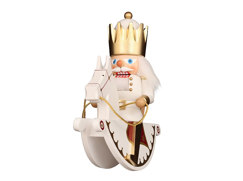 Ulbricht - Nutcracker little rider king white/gold