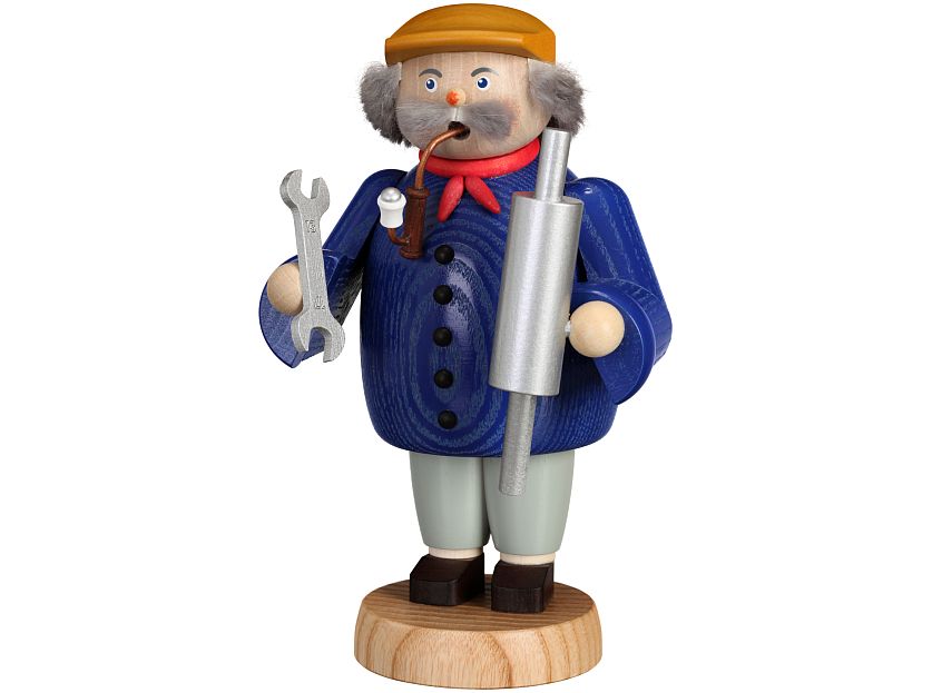 Seiffen Handcraft - Incense Figure Car Mechanic