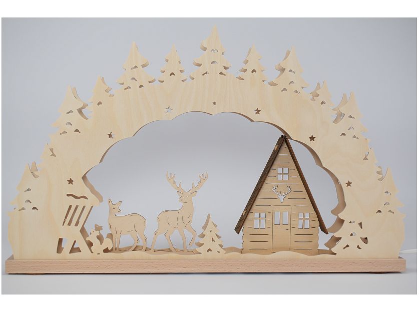 Weigla - Schwibbogen 7 flg. Waldhaus